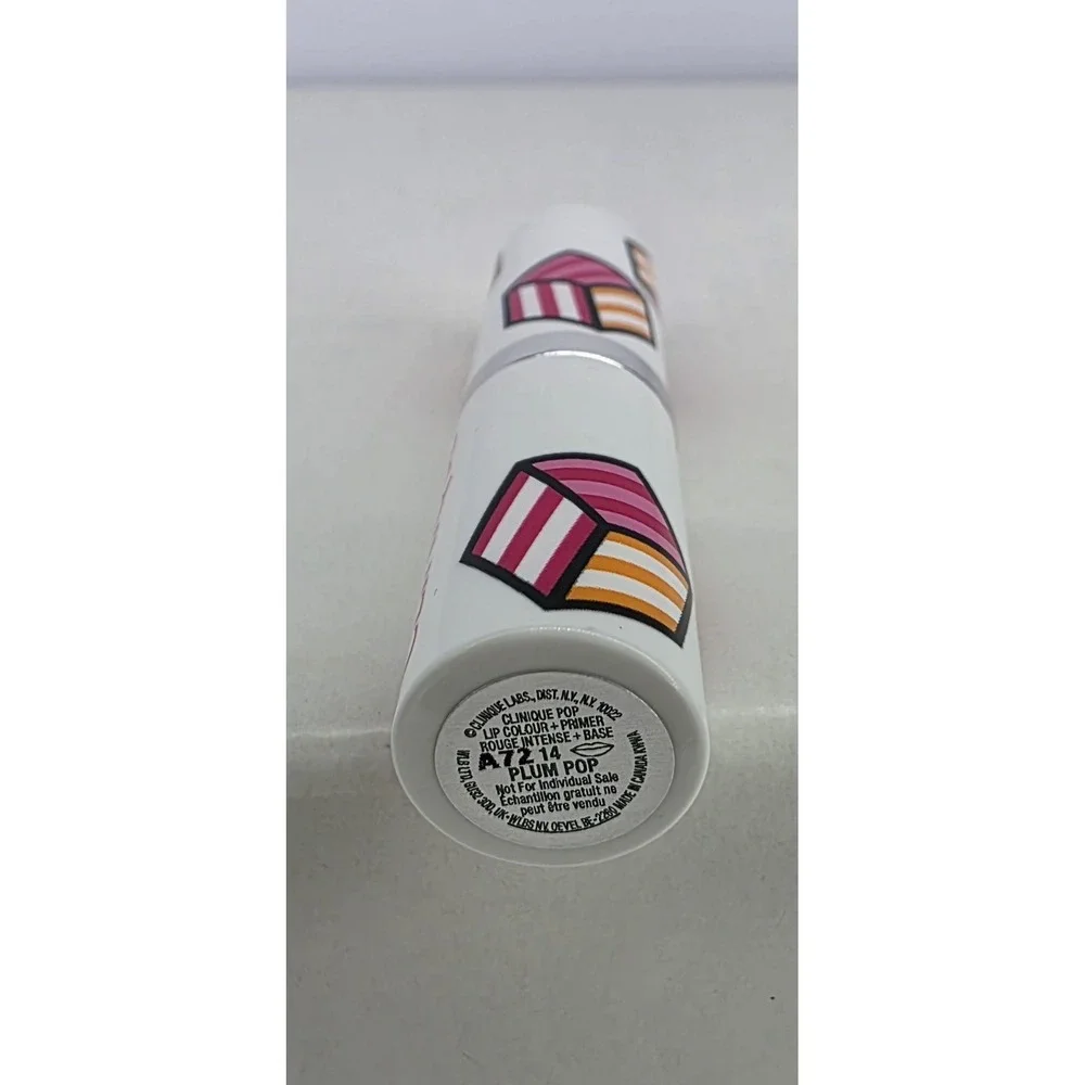 Clinique Pop Lip Colour + Primer #14 Plum Pop Full Size Lipstick - Picture 2 of 2
